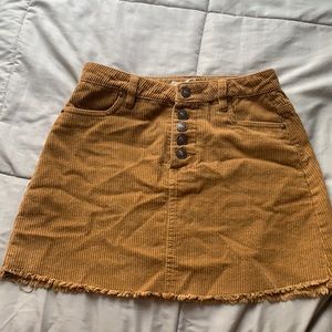 Cute mini corduroy skirt
